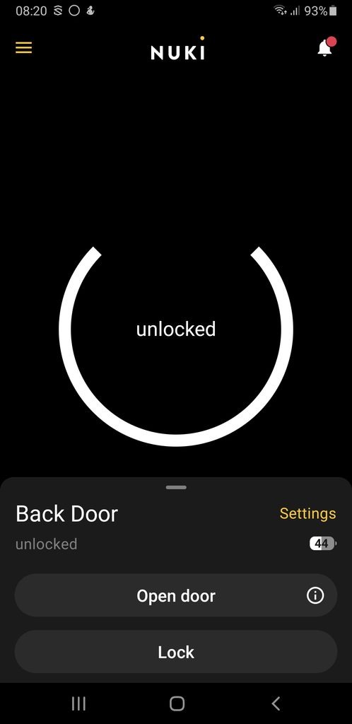 Nuki Smart Lock App